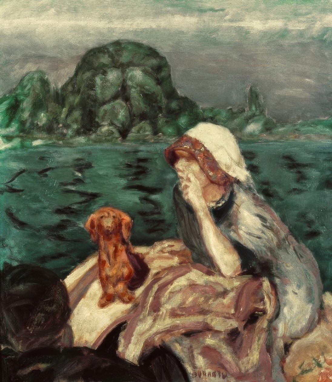 Rejs statkiem do Vernon. Pani Bonnard autorstwa Pierre Bonnard