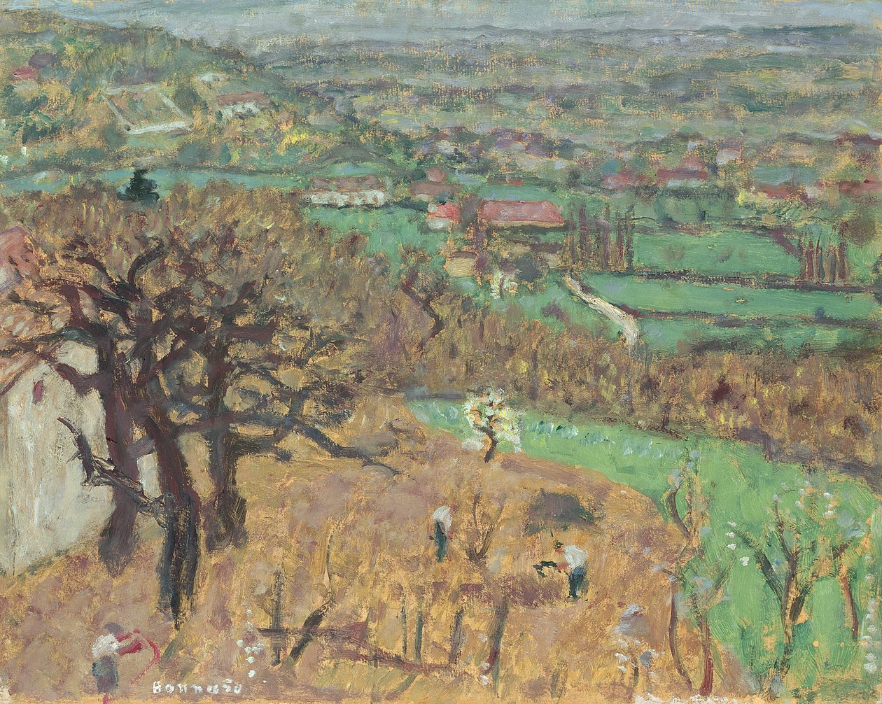 Krajobraz w Dauphine, c.1899 autorstwa Pierre Bonnard