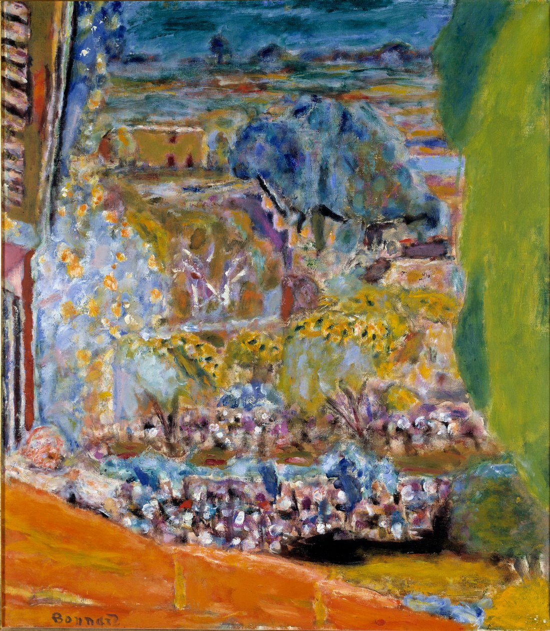 Krajobraz Czerwonego Dachu Cannet autorstwa Pierre Bonnard