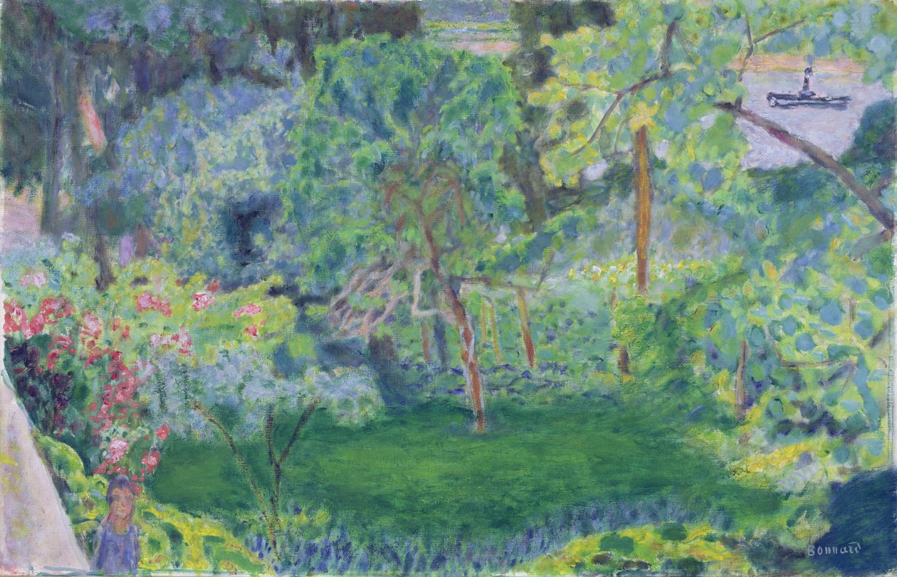 Pejzaż z barką, ok. 1930 autorstwa Pierre Bonnard