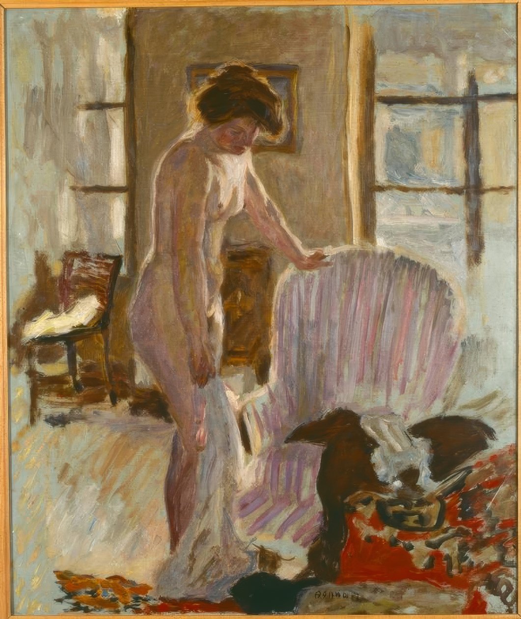 Nago we wnętrzu autorstwa Pierre Bonnard