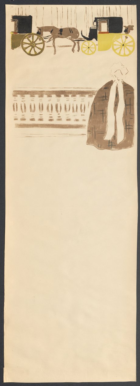 Promenada Pielęgniarek, Fryz Powozów, 1895. autorstwa Pierre Bonnard