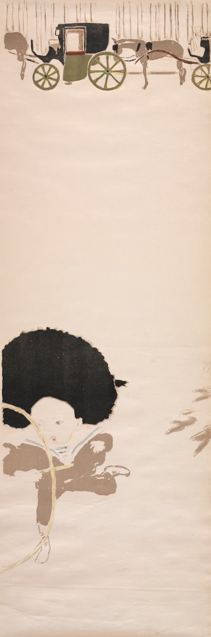 Promenada Pielęgniarek, Fryz Powozów, 1895. autorstwa Pierre Bonnard