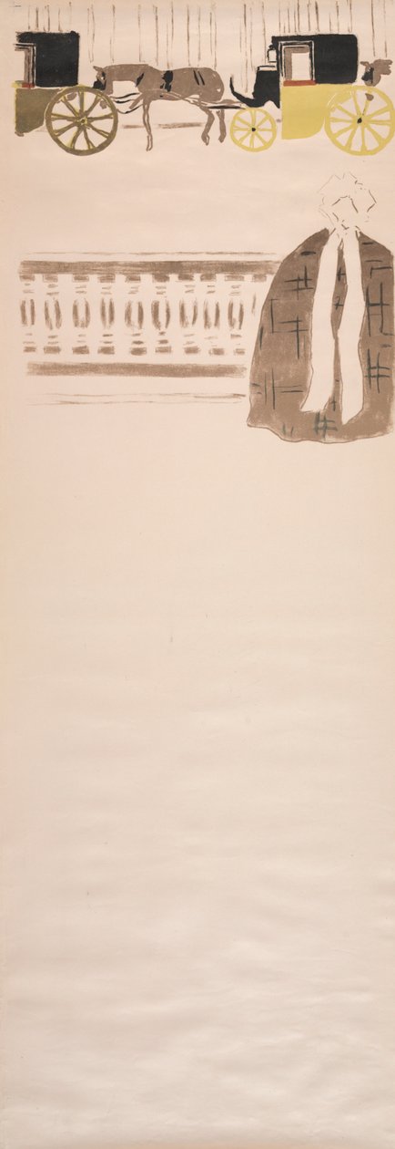 Promenada Pielęgniarek, Fryz Powozów, 1895. autorstwa Pierre Bonnard