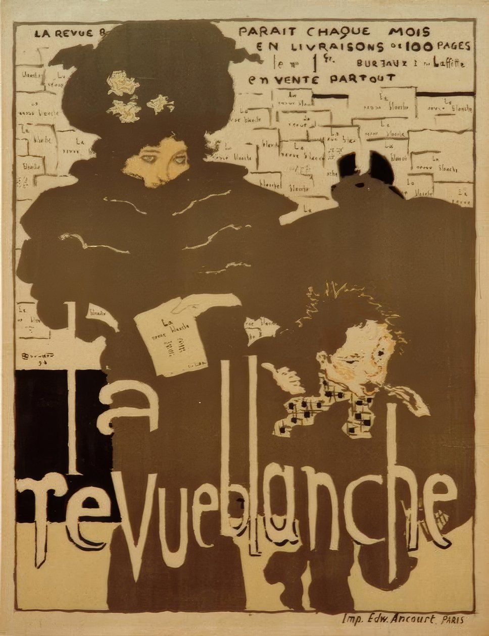 Pierre Bonnard, La Revue Blanche / Plakat autorstwa Pierre Bonnard