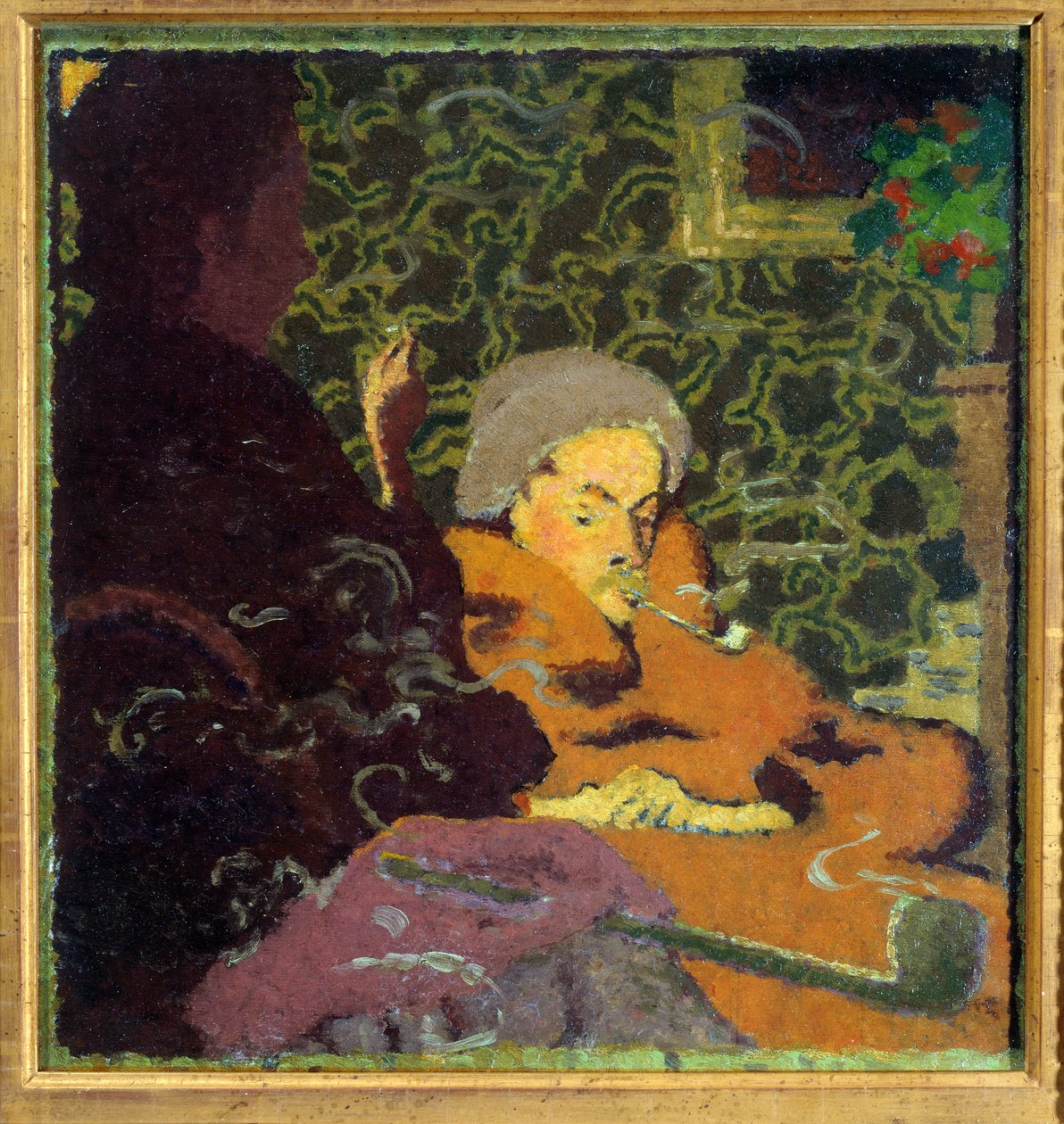 Prywatność. Postacie palące fajkę autorstwa Pierre Bonnard
