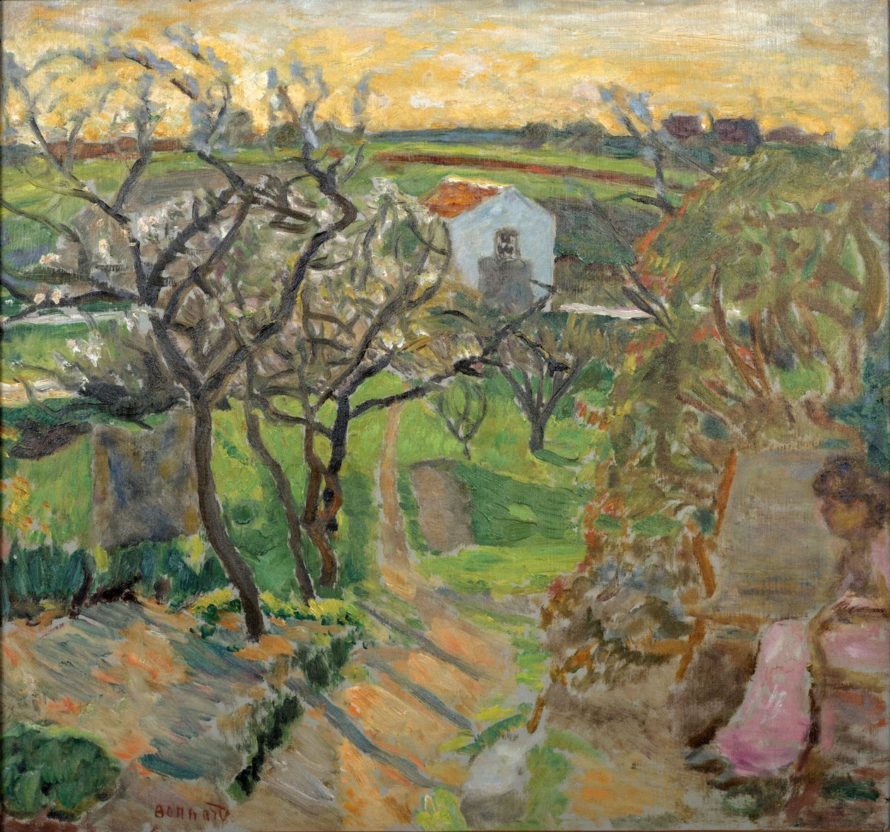 Wiosenny zachód słońca, 1909. autorstwa Pierre Bonnard