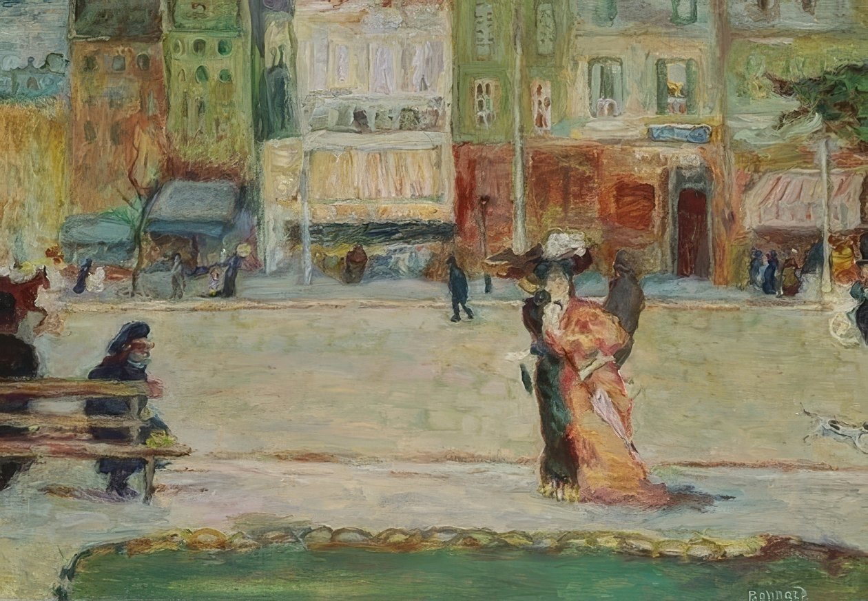 Scena uliczna, Avenue Clichy, Paryż autorstwa Pierre Bonnard