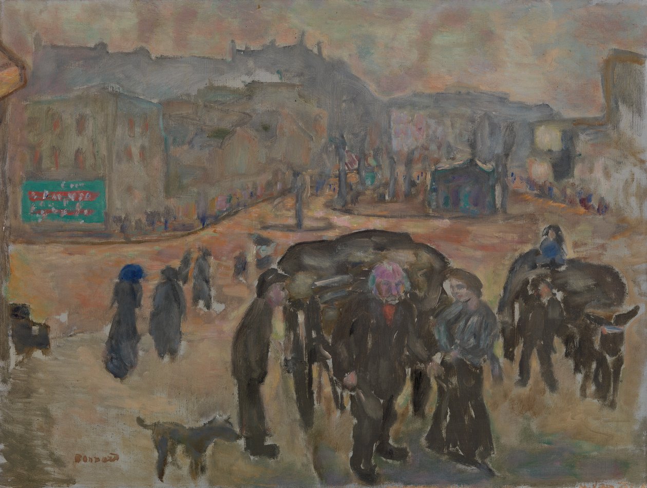 Scena uliczna (olej na płótnie) autorstwa Pierre Bonnard