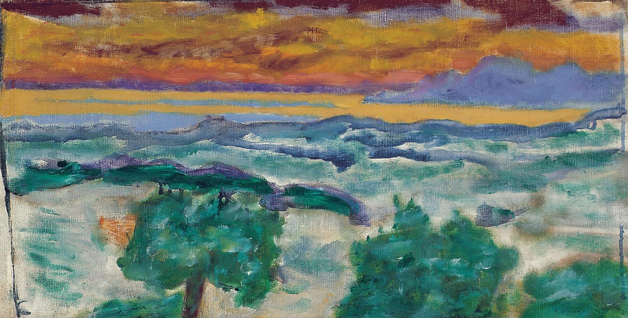 Zachód słońca autorstwa Pierre Bonnard