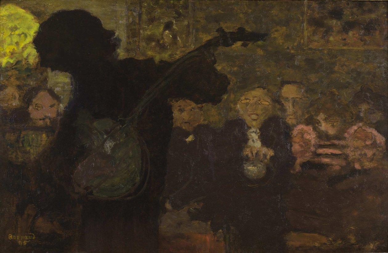 Gracz na banjo, 1895. autorstwa Pierre Bonnard