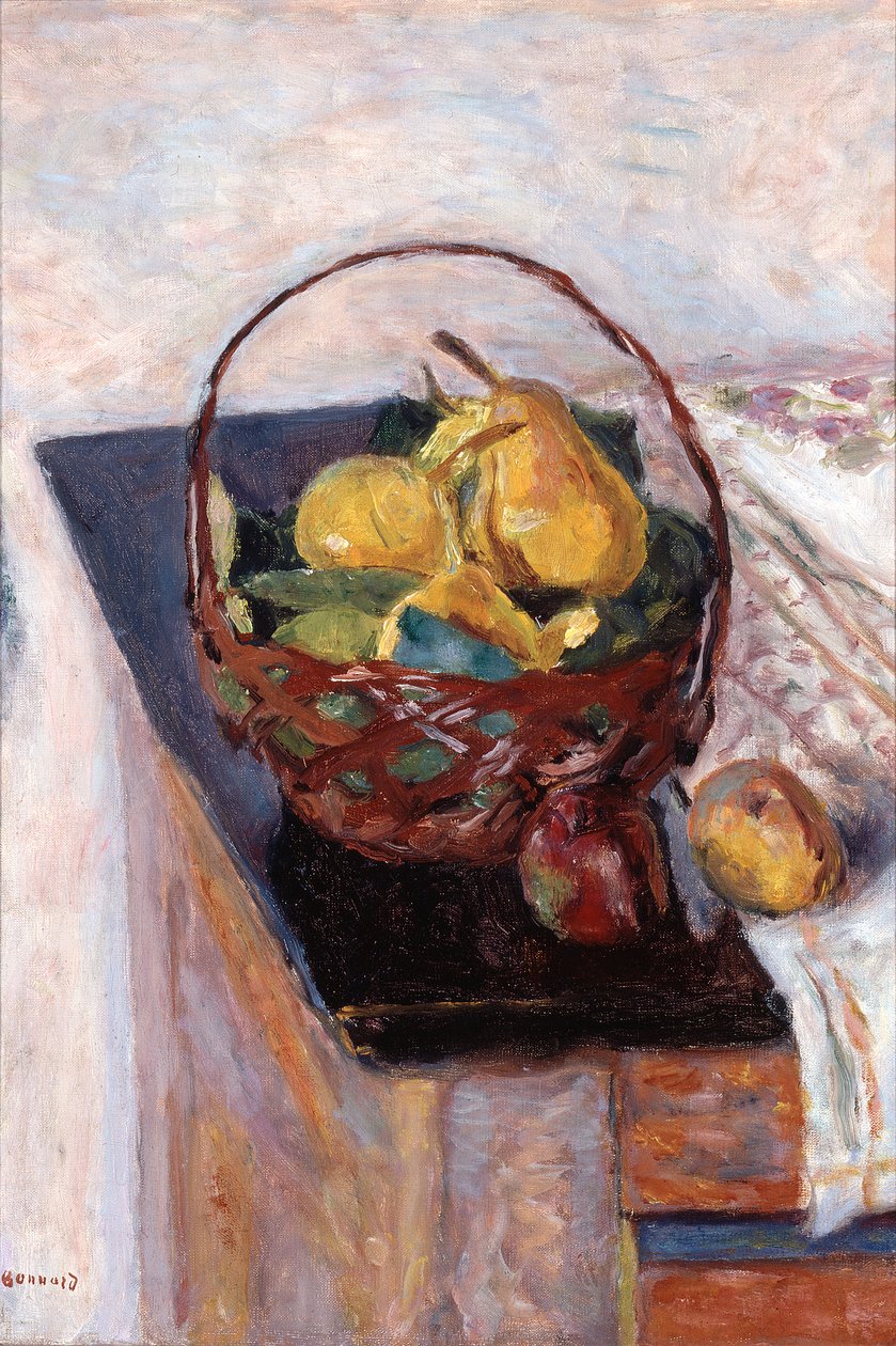 Kosz owoców autorstwa Pierre Bonnard
