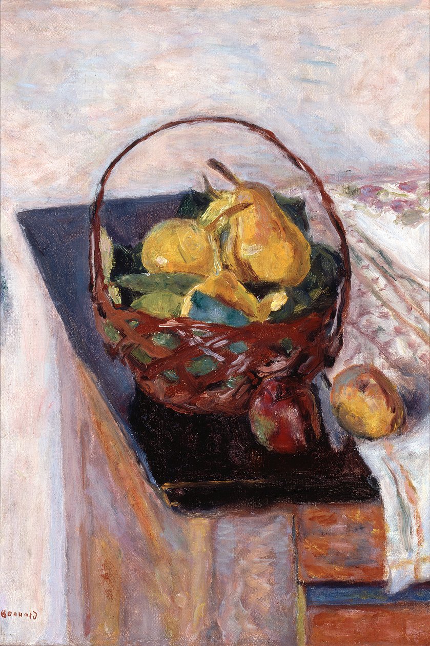 Kosz owoców autorstwa Pierre Bonnard