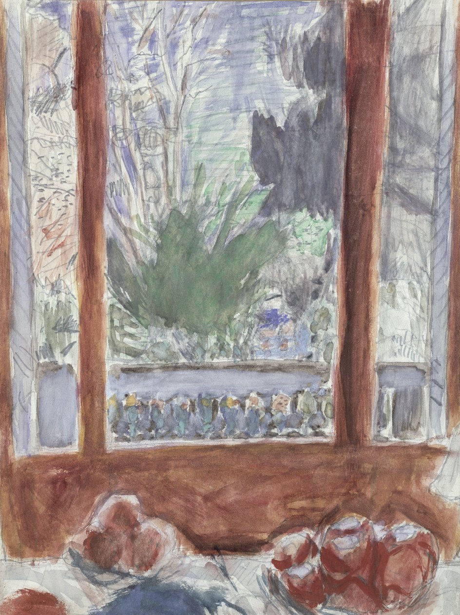 Sala śniadaniowa, ok. 1930 (wc na papierze) autorstwa Pierre Bonnard