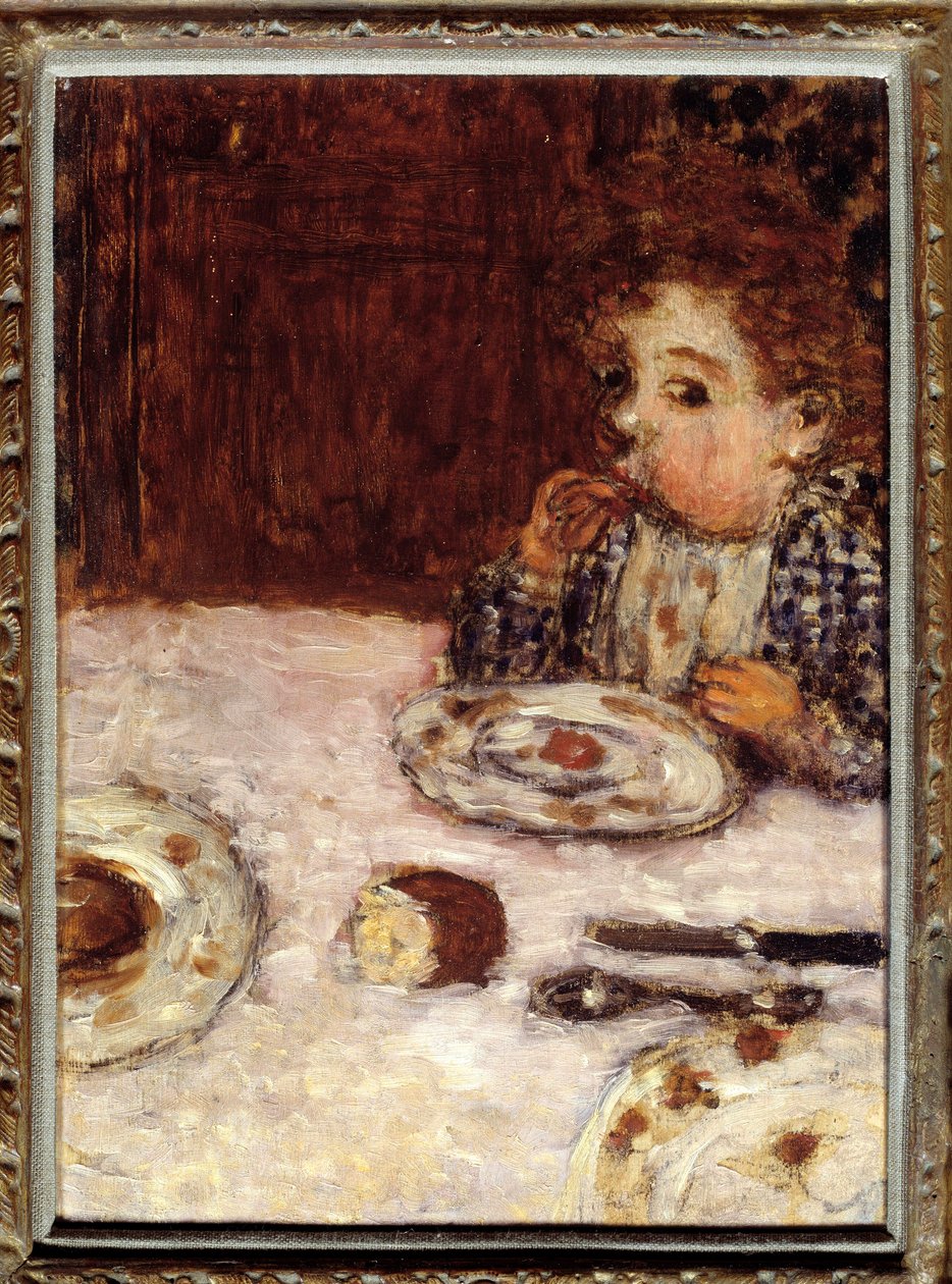Dziecko, które jadło obiad autorstwa Pierre Bonnard