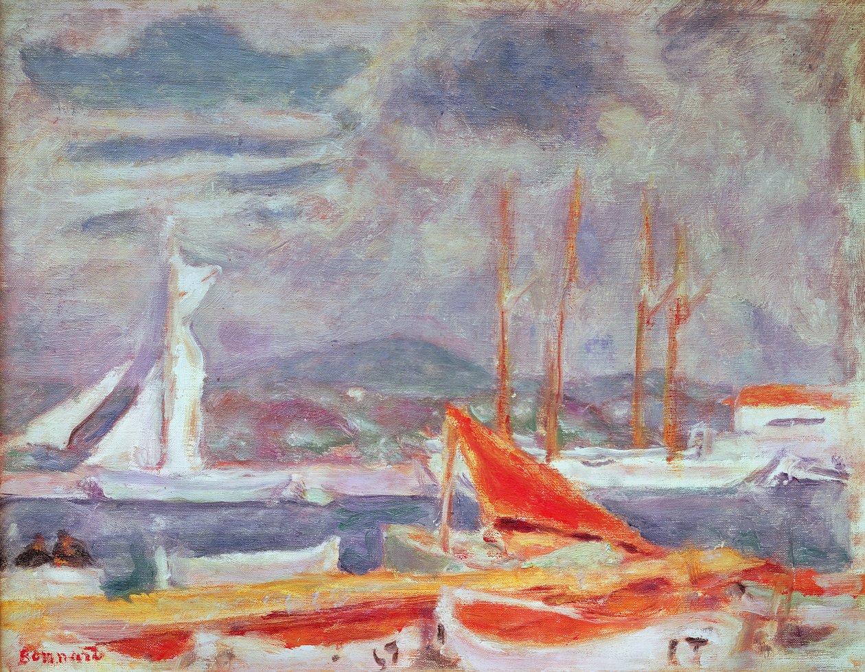 Port w St. Tropez, ok. 1914 autorstwa Pierre Bonnard