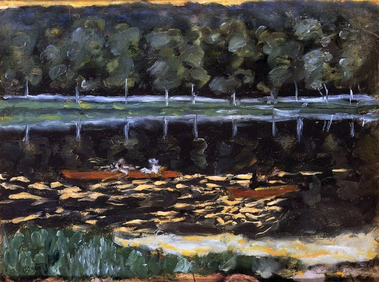 Wioślarstwo, ok. 1905 autorstwa Pierre Bonnard