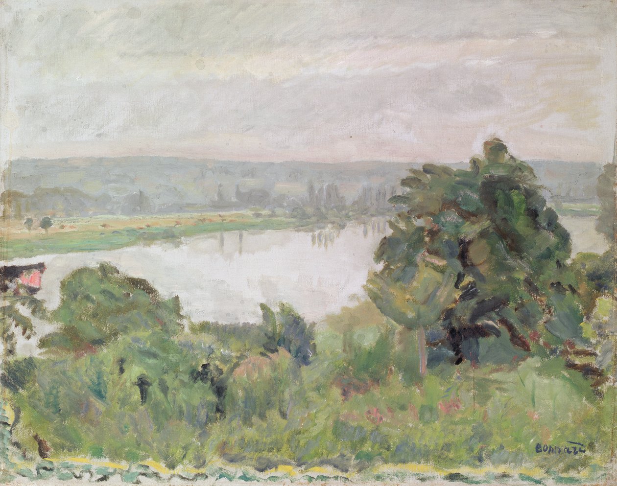 Sekwana w pobliżu Vernon, 1911 autorstwa Pierre Bonnard