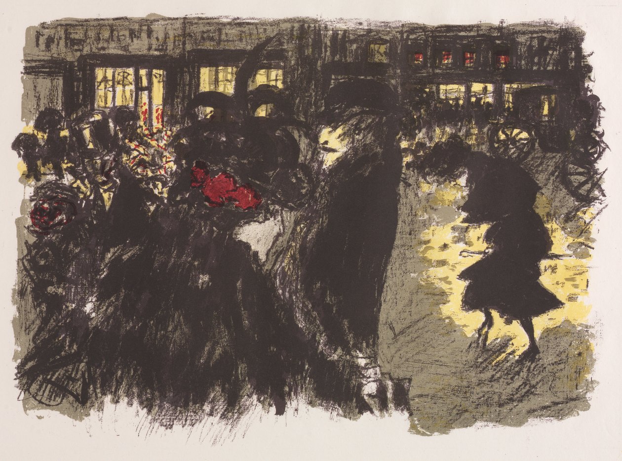 Plac wieczorem autorstwa Pierre Bonnard