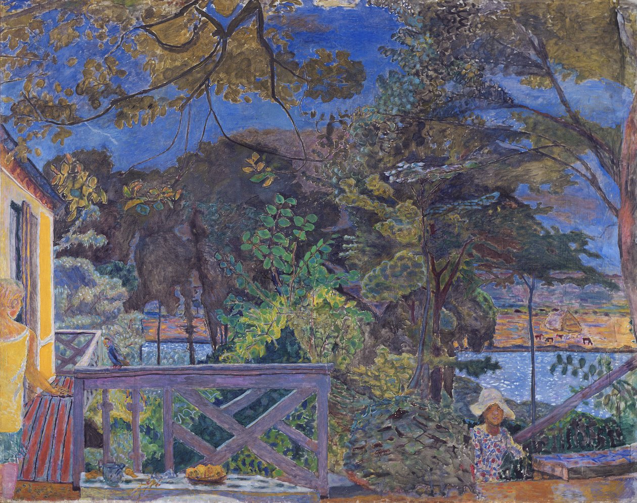 Taras w Vernon, 1928 autorstwa Pierre Bonnard