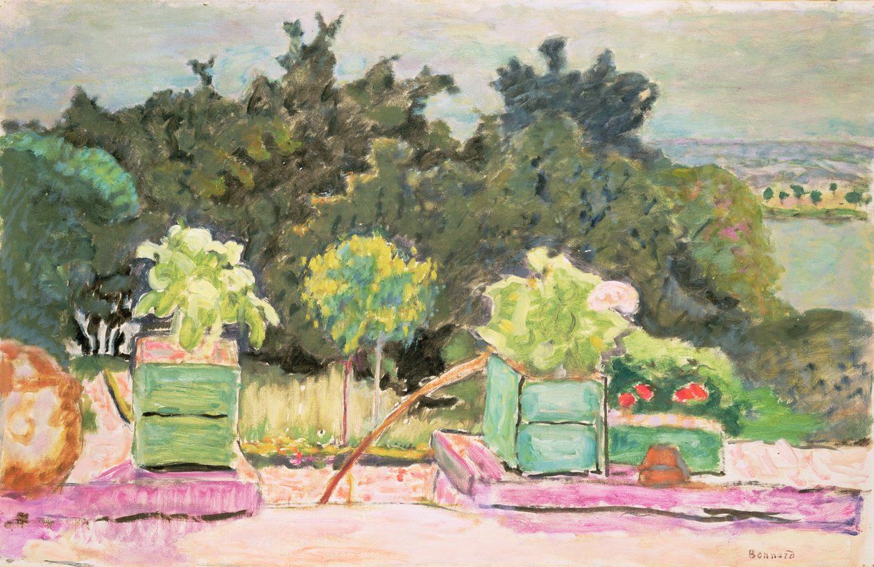 Taras w Vernonnet, 1913 autorstwa Pierre Bonnard