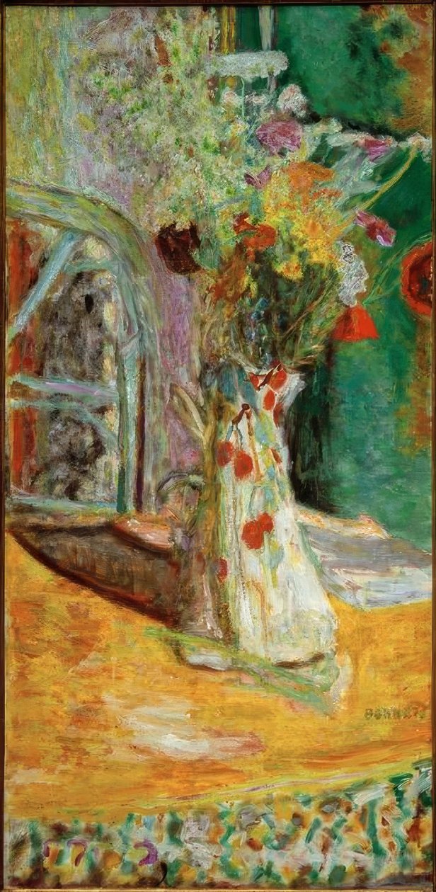 Wazon kwiatów autorstwa Pierre Bonnard