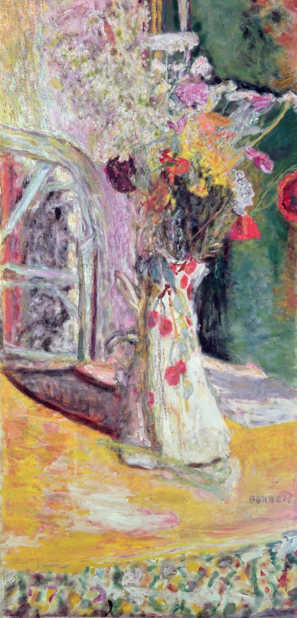 Wazon kwiatów autorstwa Pierre Bonnard