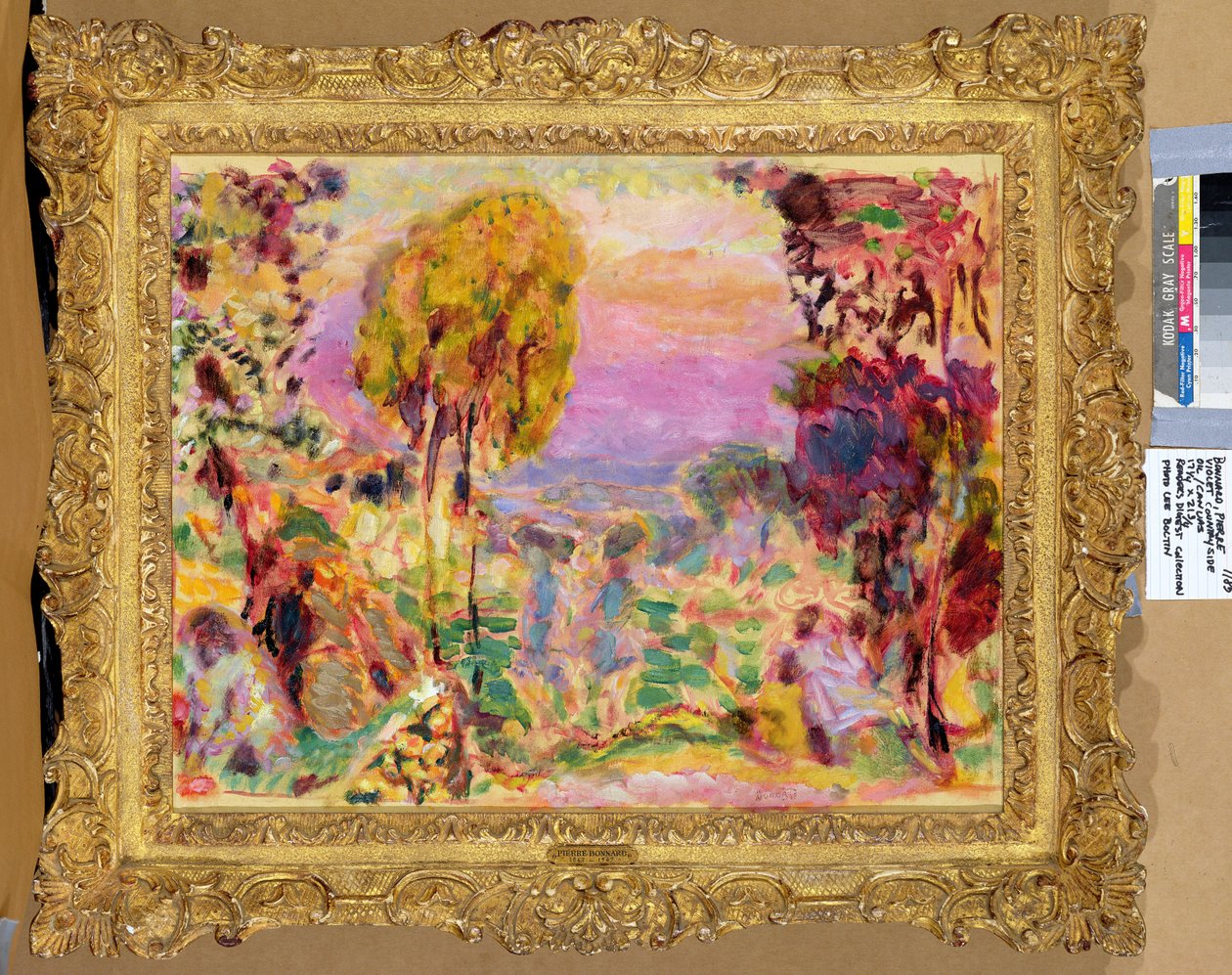 fioletowa wieś autorstwa Pierre Bonnard