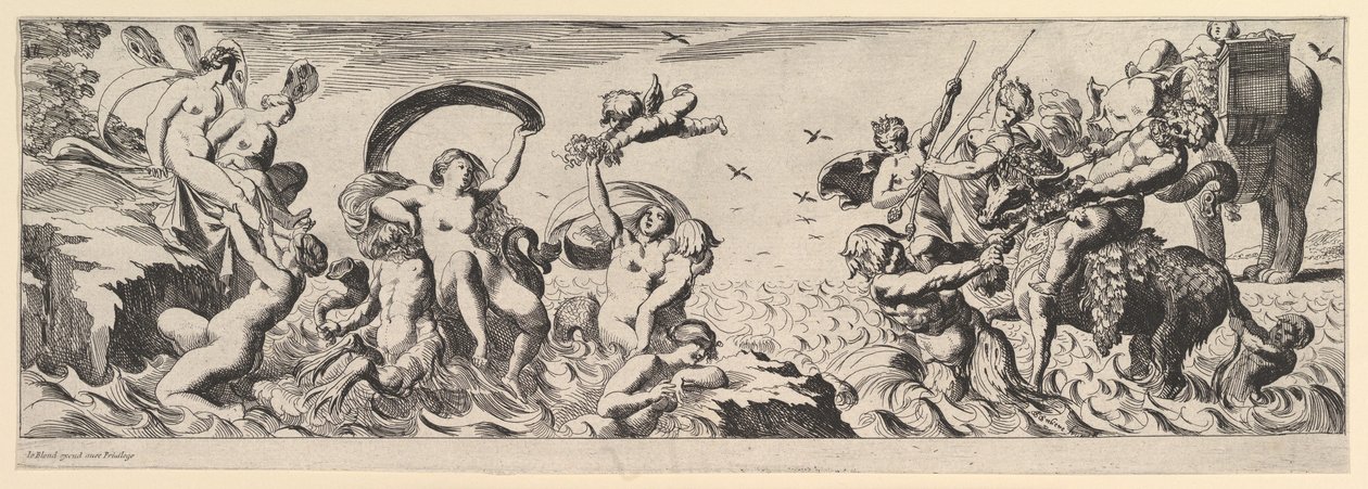 Bachanalia, XVII wiek. autorstwa Pierre Brebiette