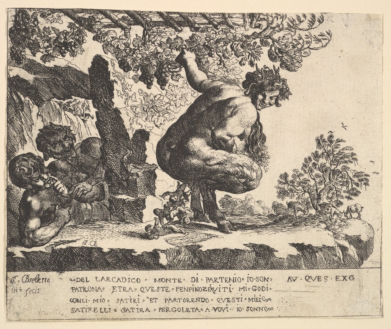 Narodziny Satyrów, 1610-42. autorstwa Pierre Brebiette