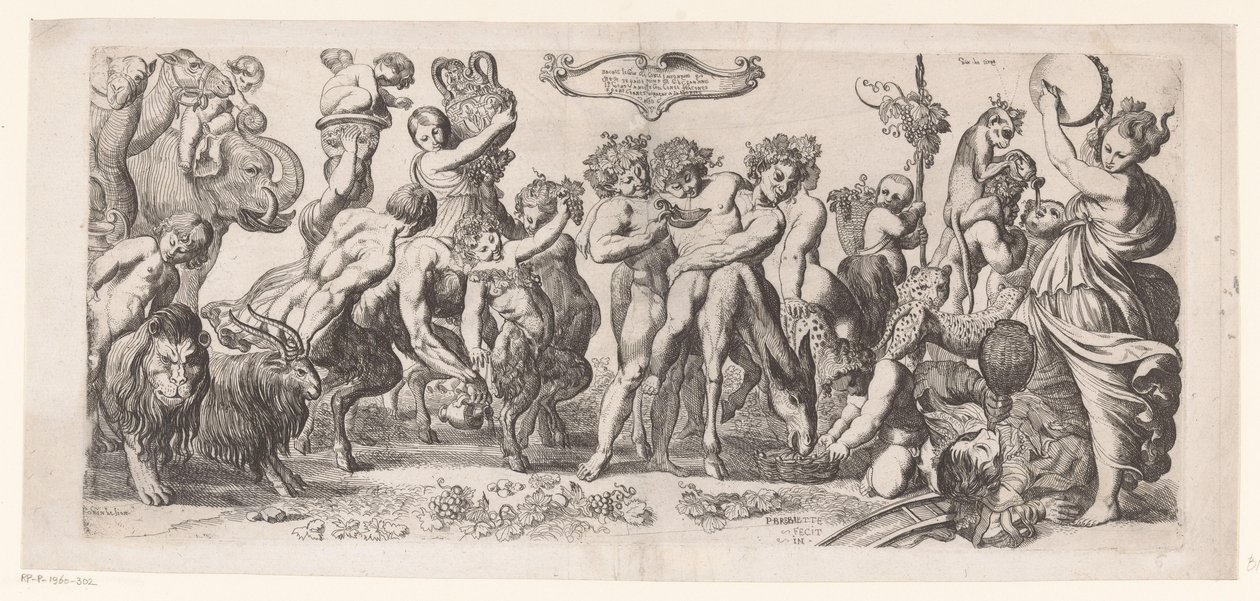 Triomf van Bachus autorstwa Pierre Brebiette
