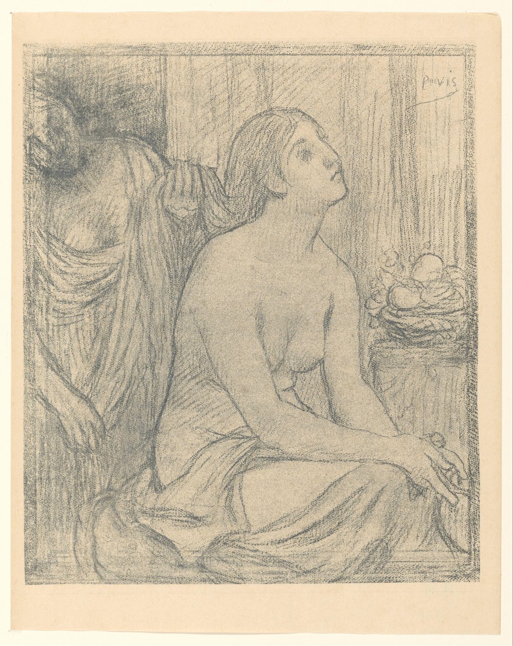 Kobieta w toalecie autorstwa Pierre Cécile Puvis de Chavannes
