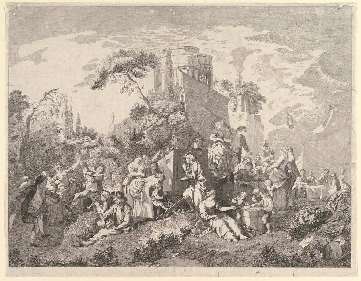 Jarmark Wiejski, 1762. autorstwa Pierre Charles Levesque