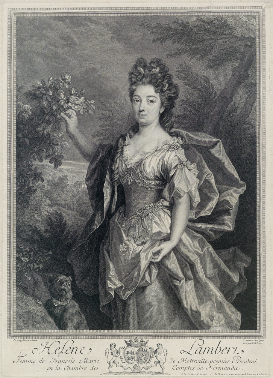Helene de Motteville autorstwa Pierre Drevet