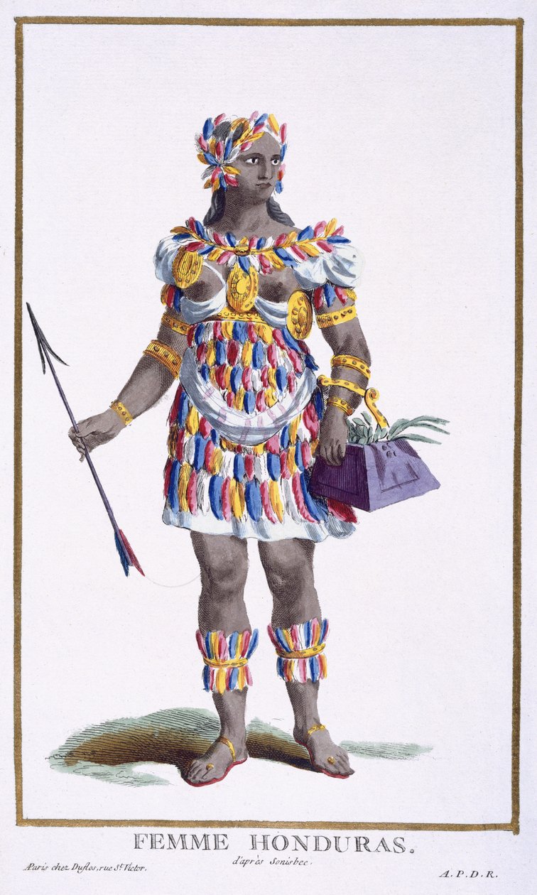 Kobieta z Hondurasu, 1780 autorstwa Pierre Duflos