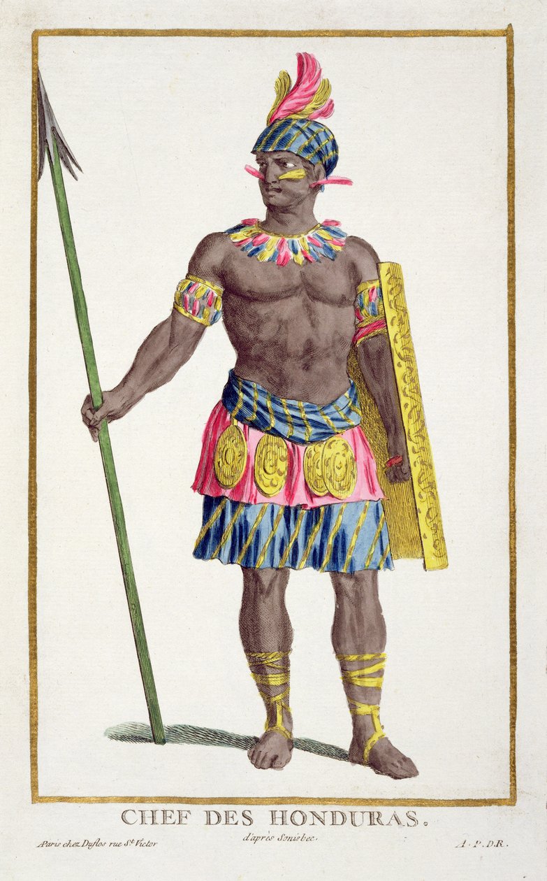 Wódz Hondurasu, 1780 autorstwa Pierre Duflos