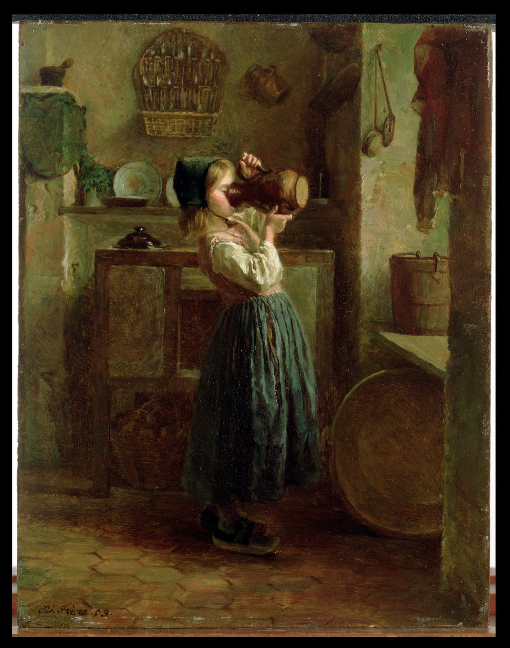 Pomagając sobie, 1859 autorstwa Pierre Edouard Frere