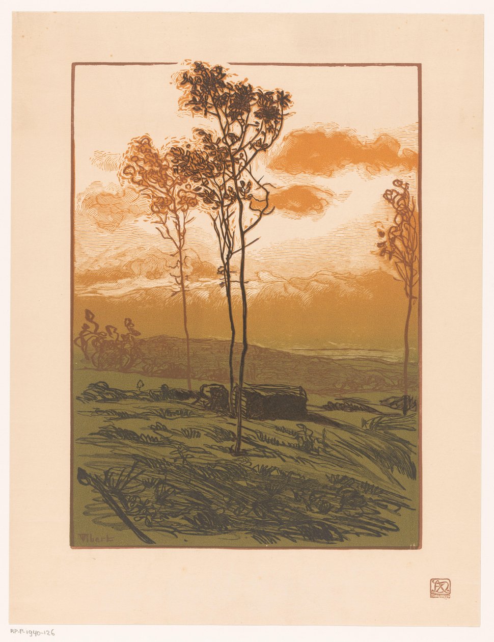 Krajobraz autorstwa Pierre Eugène Vibert
