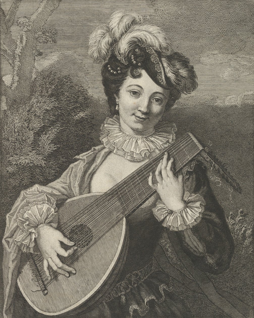 Hiszpańska zabawa, XVIII wiek. autorstwa Pierre François Basan