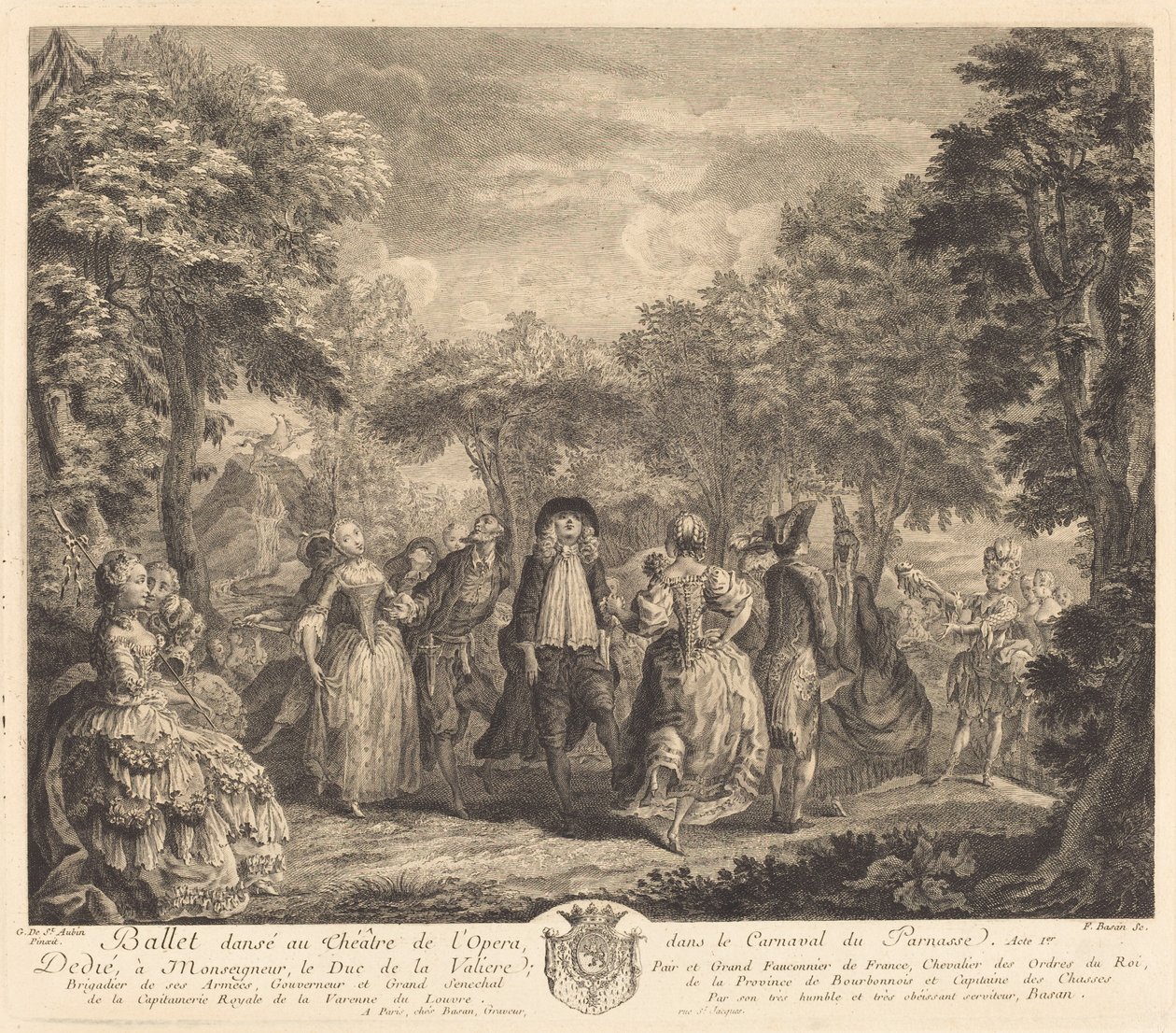 Balet w Operze, 1761. autorstwa Pierre François Basan