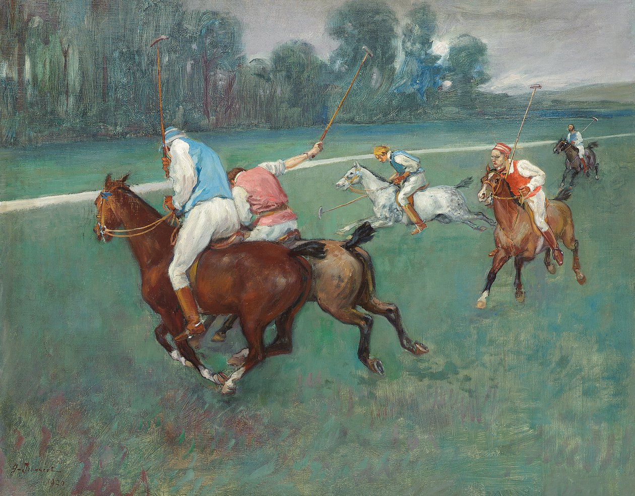 Gracze polo autorstwa Pierre Georges Jeanniot