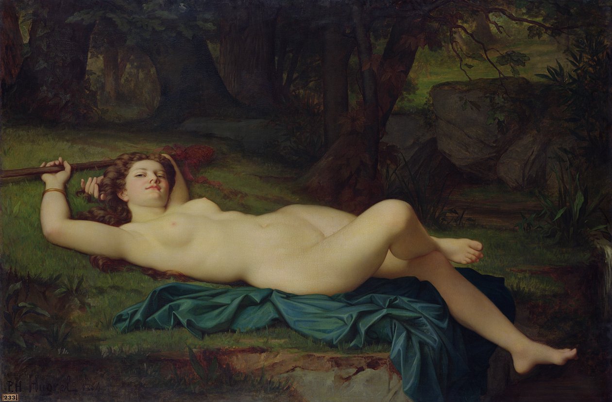 Bachantka, 1864 autorstwa Pierre Honore Hugrel