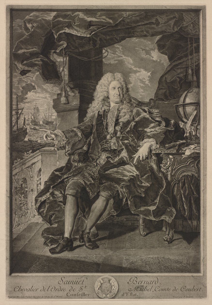 Samuela Bernarda. autorstwa Pierre Imbert Drevet