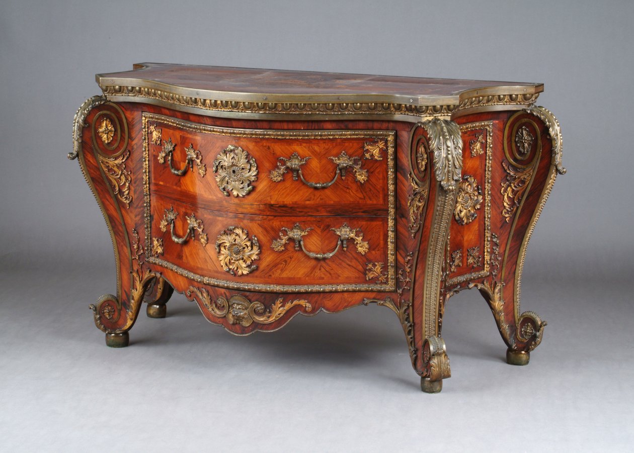 Komoda, ok. 1760-75 (palisander i pozłacany brąz) autorstwa Pierre Langlois