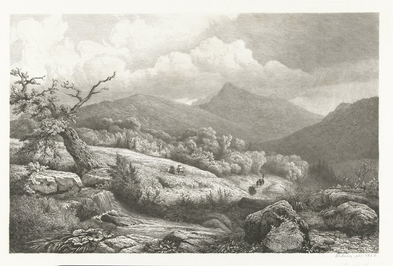Cmentarz w Baden-Baden autorstwa Pierre Louis Dubourcq
