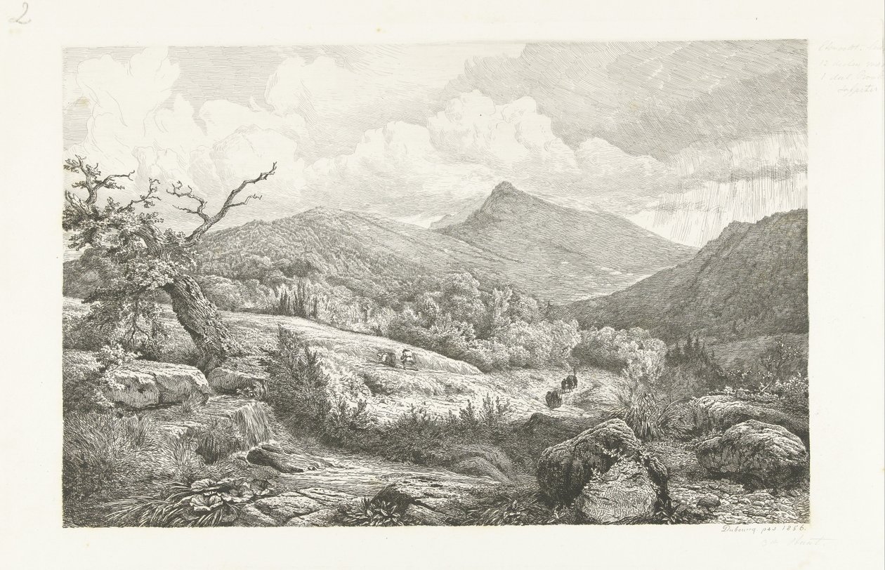Cmentarz w Baden-Baden autorstwa Pierre Louis Dubourcq