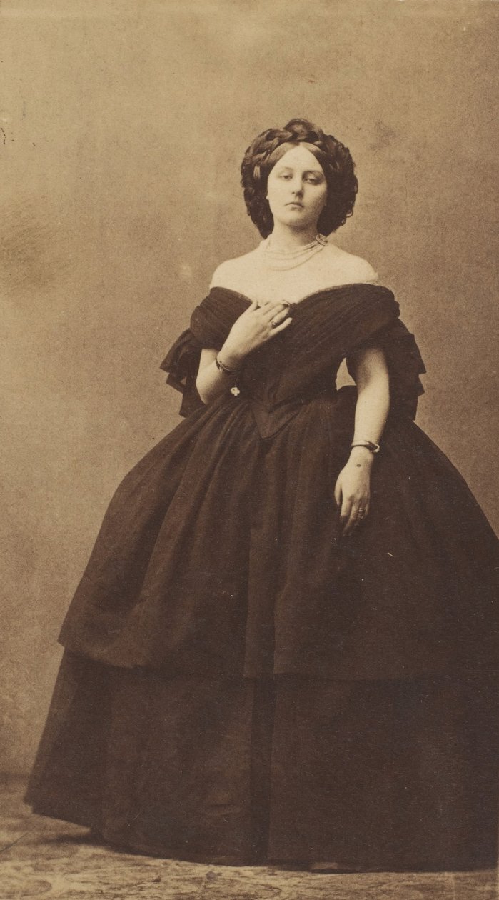 Les Beau Cleavage, lata 60. XIX wieku. autorstwa Pierre Louis Pierson