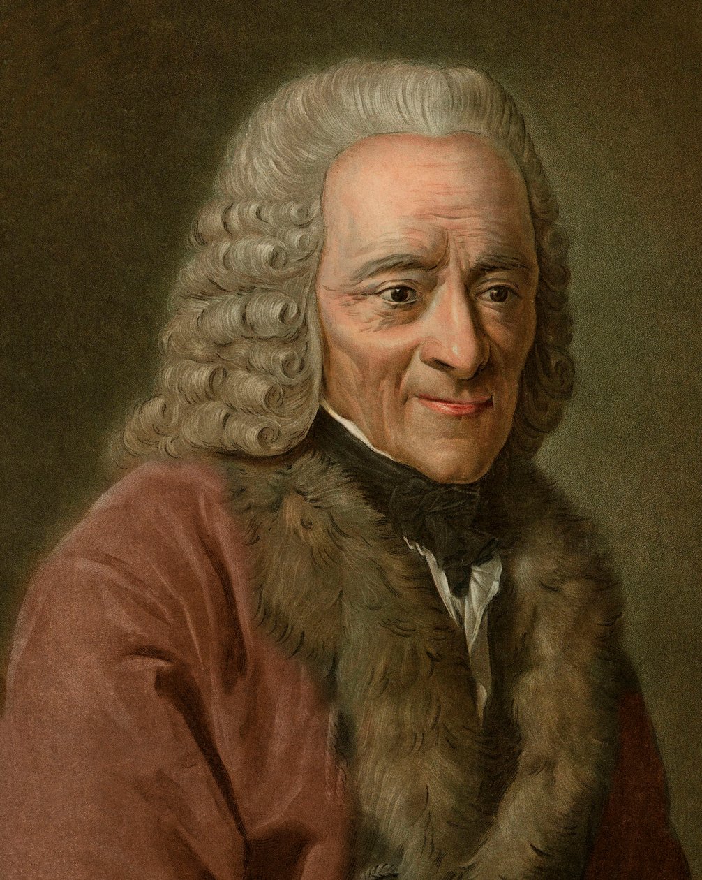 Portret Woltera autorstwa Pierre Michel Alix