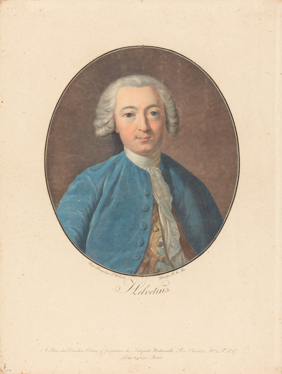 Helwecjusz autorstwa Pierre Michel Alix after Jean François Garnerey after Louis Michel Van Loo