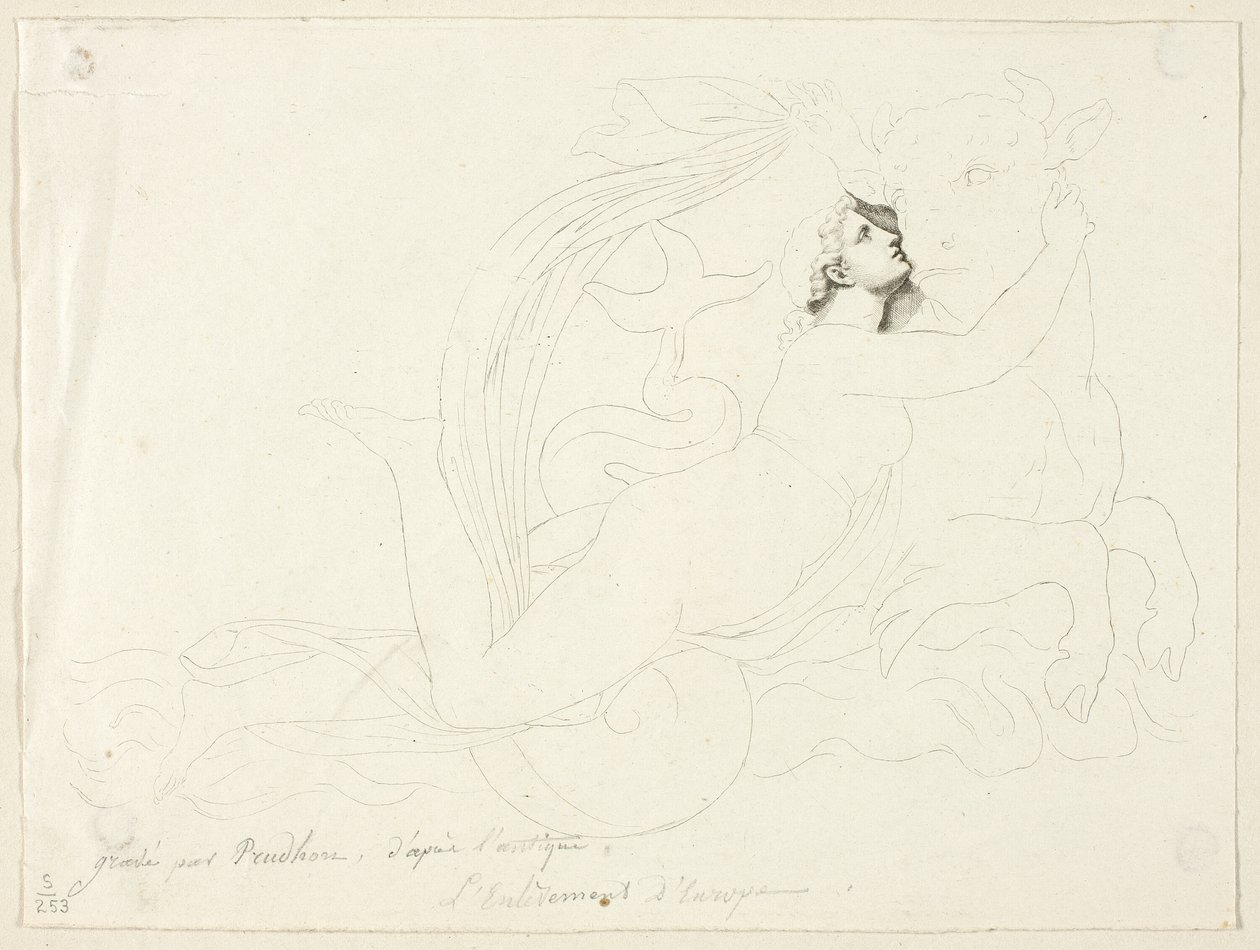 Gwałt na Europie autorstwa Pierre Paul Prud